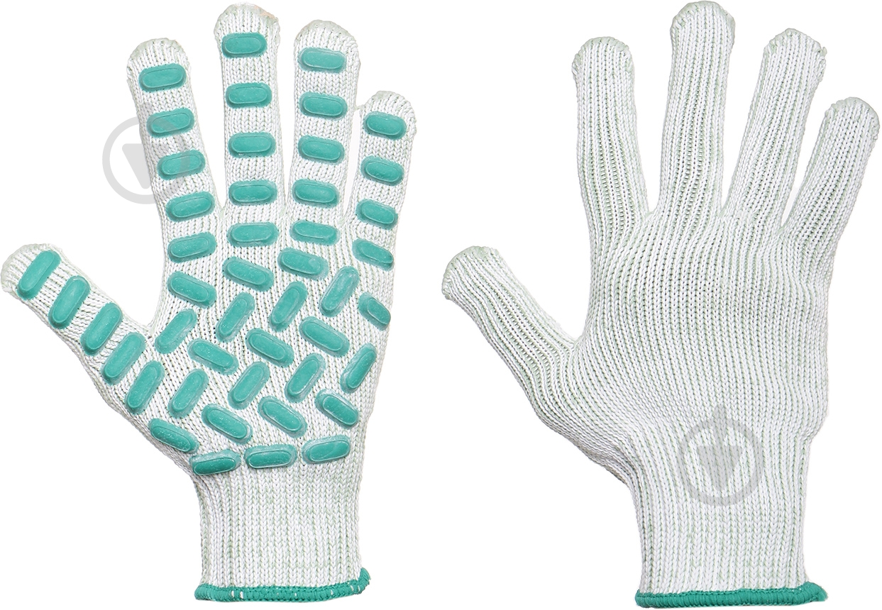 Рукавички Compass антивібраційні з покриттям ПВХ крапка XL (10) XG-8500 - фото 1