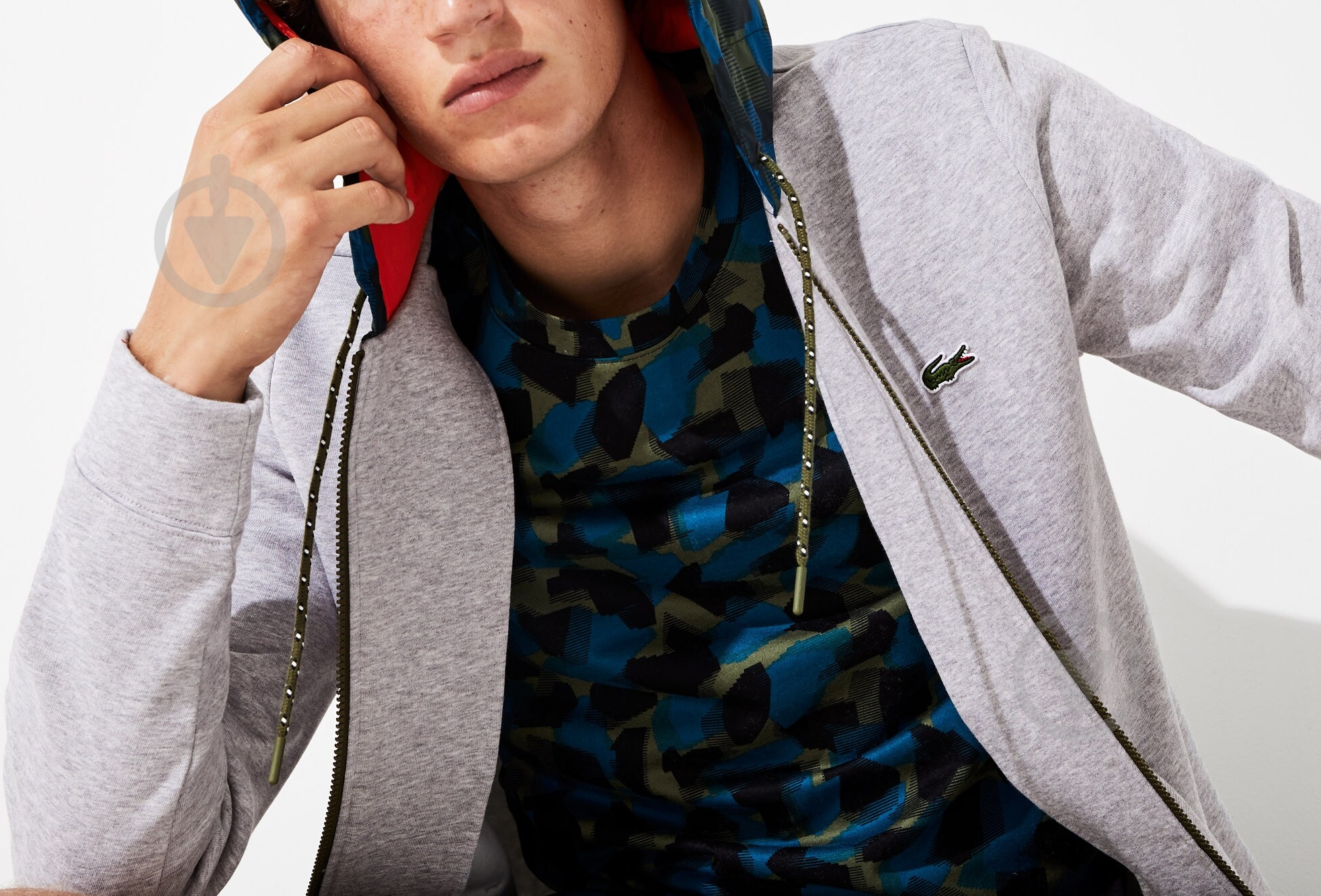 Джемпер Lacoste SH85944HV р.3XL сірий - фото 2 Джемпер Lacoste SH85944HV р.3XL сірий - фото 2