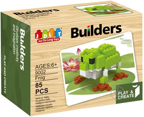 Конструктор Builders Лягушонок 9002 85 элементов - фото 1 Конструктор Builders Лягушонок 9002 85 элементов - фото 1