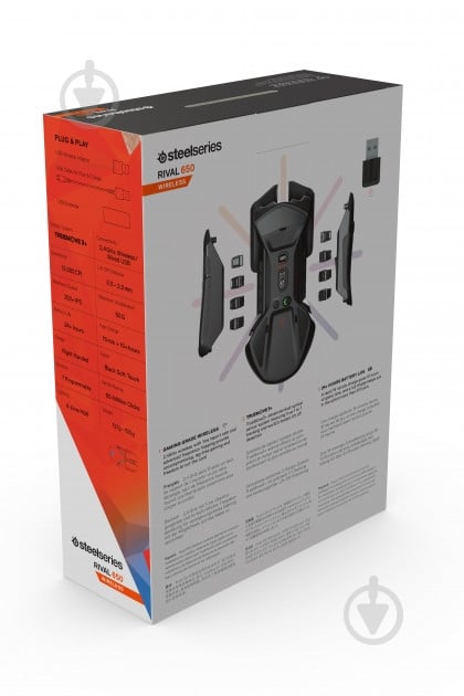 Миша SteelSeries Rival 650 Wireless (62456) - фото 8