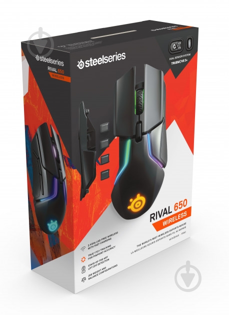 Миша SteelSeries Rival 650 Wireless (62456) - фото 9