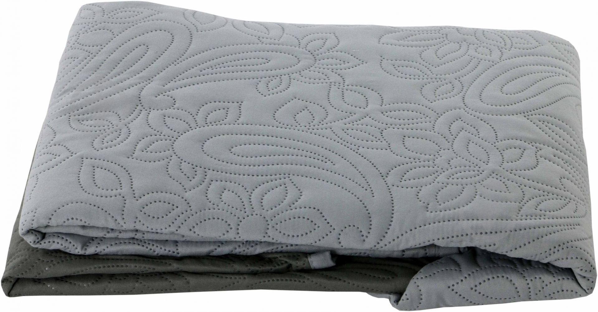 Покрывало двухстороннее 140x220 см Underprice светло-серый - фото 3