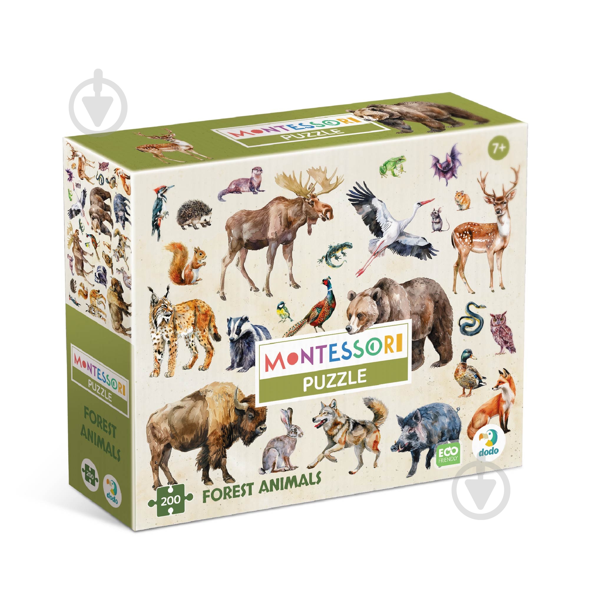 Пазл DoDo Лесные животные 200 элементов 300638 - фото 1