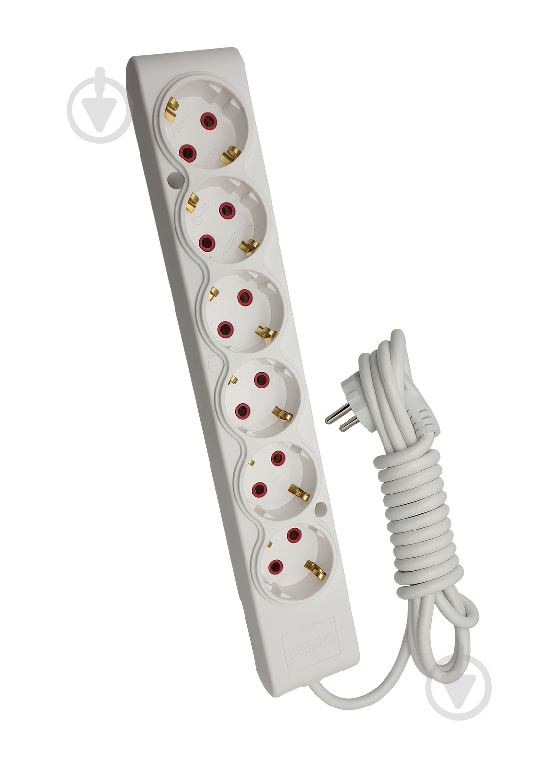 Удлинитель ТЕССО с заземлением 6 гн. белый 3 м 102 601 03 - фото 1 Удлинитель ТЕССО с заземлением 6 гн. белый 3 м 102 601 03 - фото 1