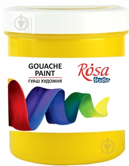 Фарба гуашева Жовта світла 100 мл 323918 Rosa Start - фото 1