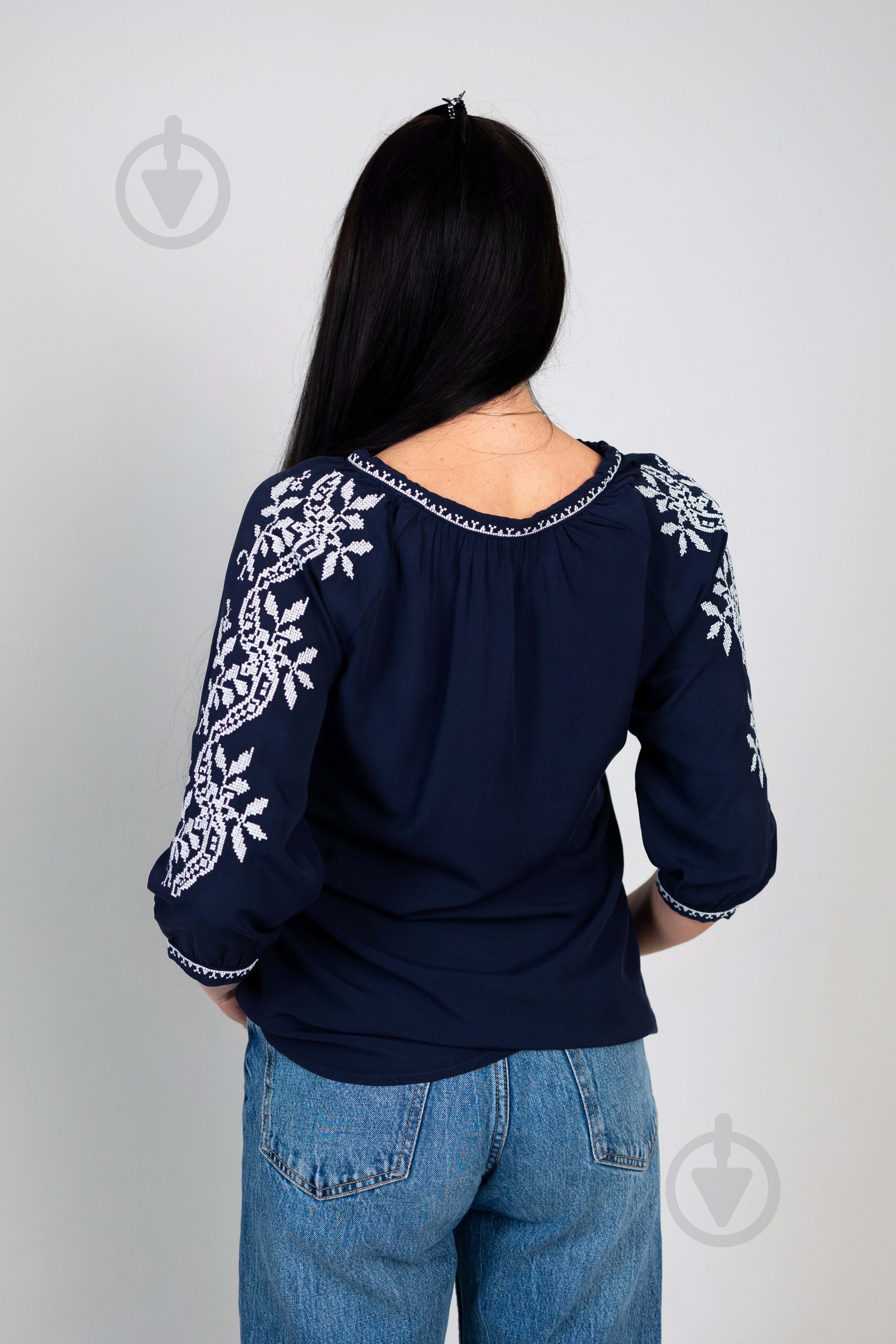 Вышиванка BeArt Волна темно-синий р. 44 1012 - фото 3