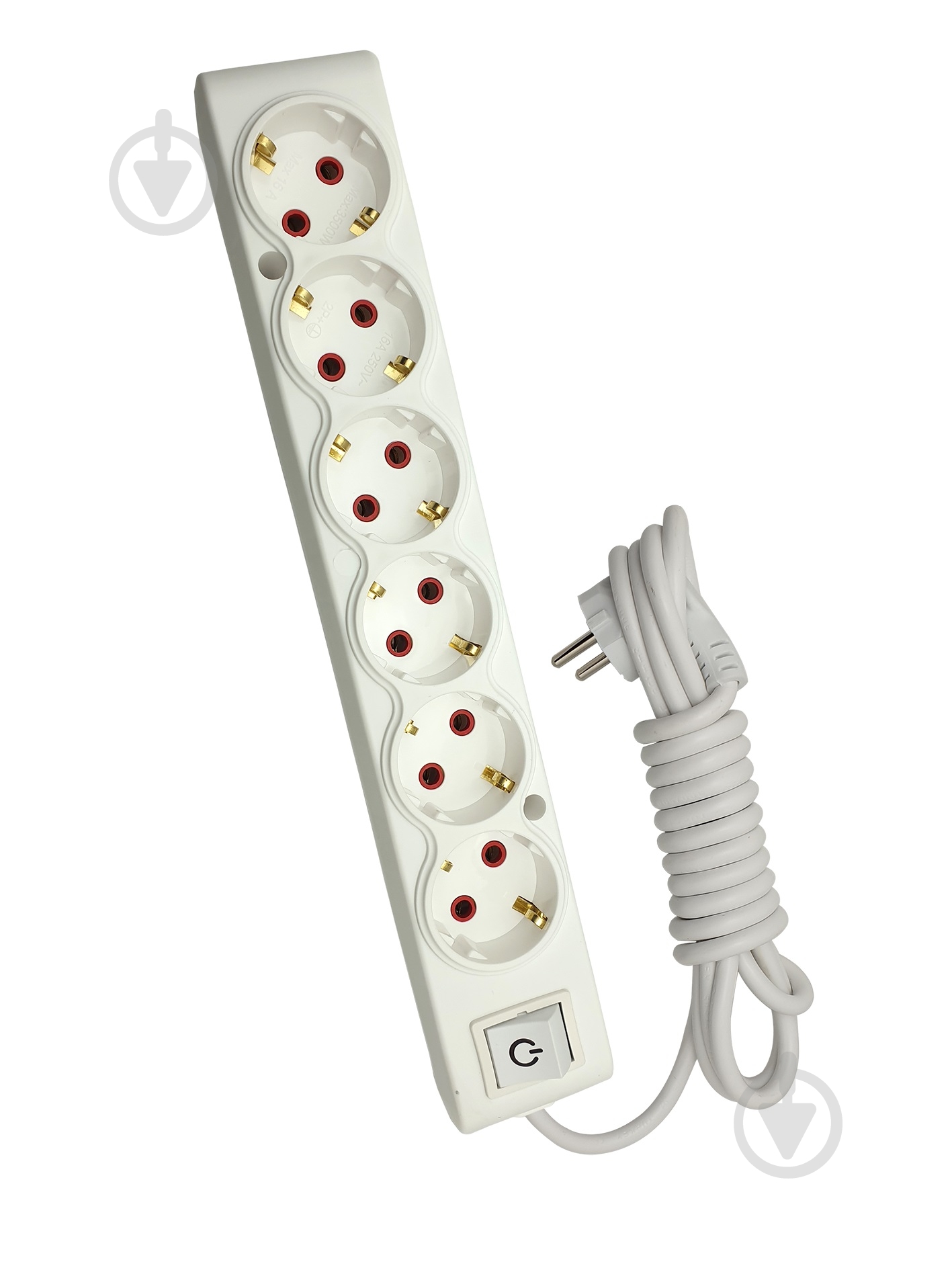 Подовжувач з вимикачем ТЕССО із заземленням 6 гн. білий 3 м 102 602 03 - фото 1 Подовжувач з вимикачем ТЕССО із заземленням 6 гн. білий 3 м 102 602 03 - фото 1