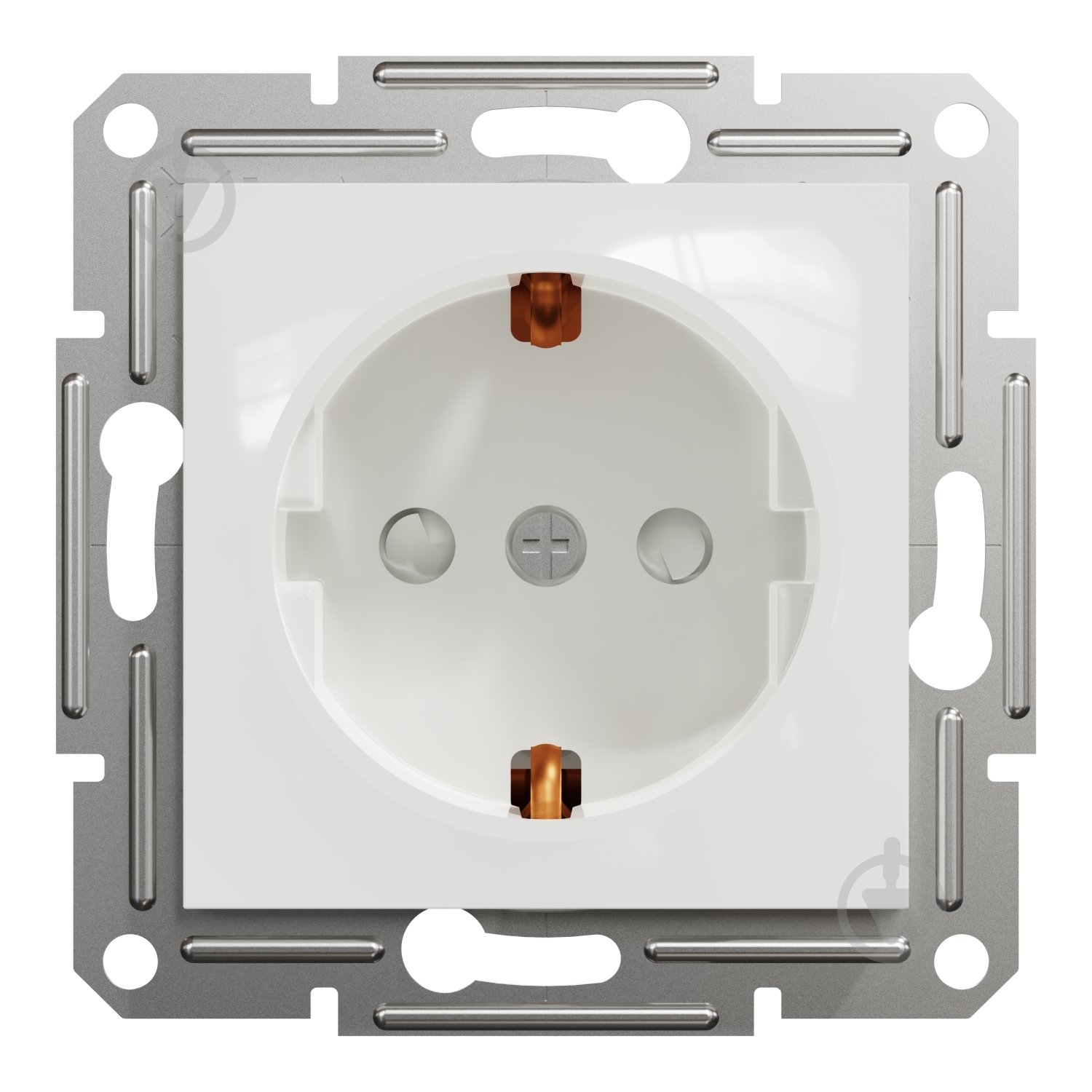 Розетка побутова із заземленням Schneider Electric Asfora IP20 білий EPH2970221 - фото 1 Розетка побутова із заземленням Schneider Electric Asfora IP20 білий EPH2970221 - фото 1