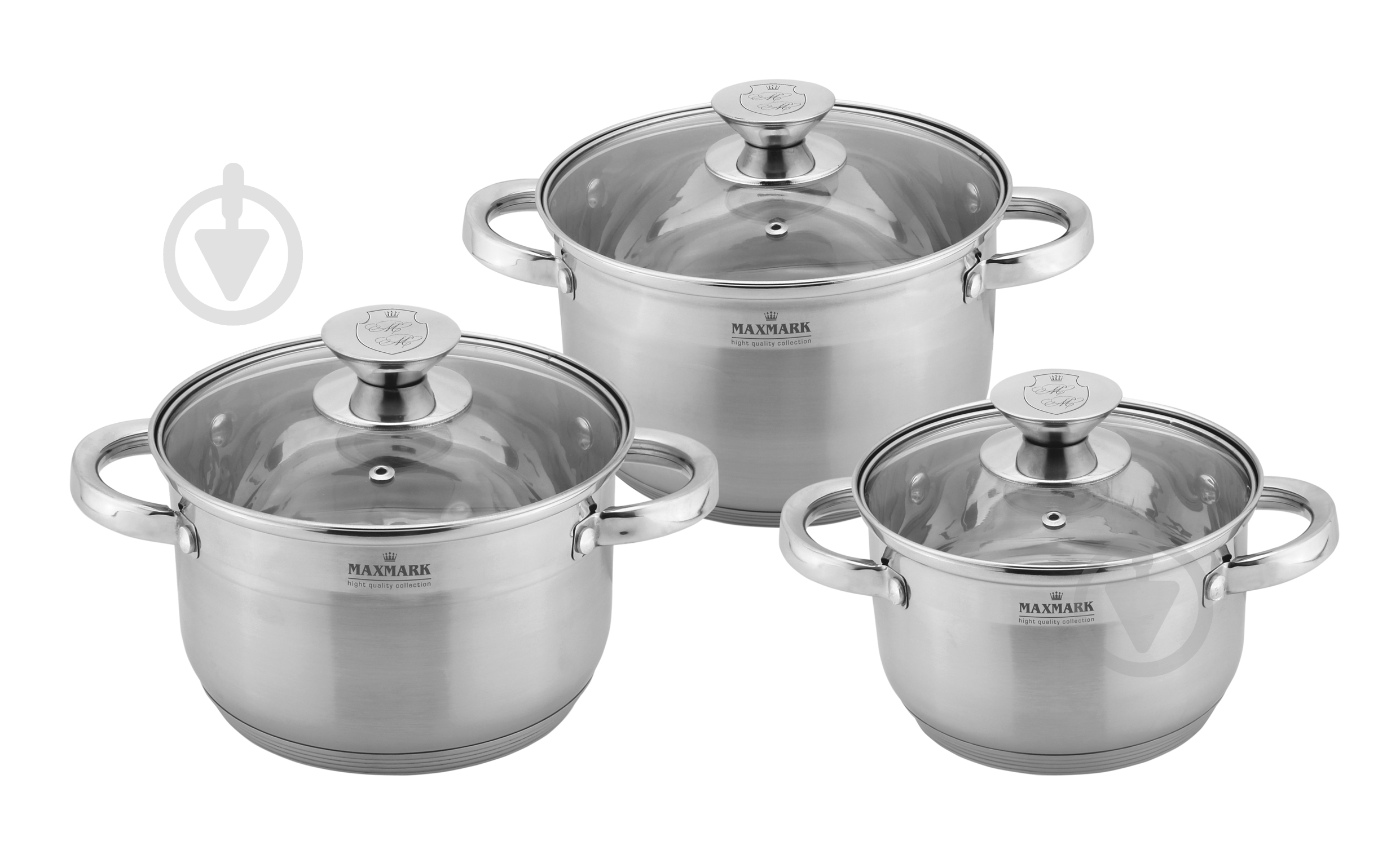 Набор посуды Maxmark 6 предметов MK-3506F - фото 1 Набор посуды Maxmark 6 предметов MK-3506F - фото 1