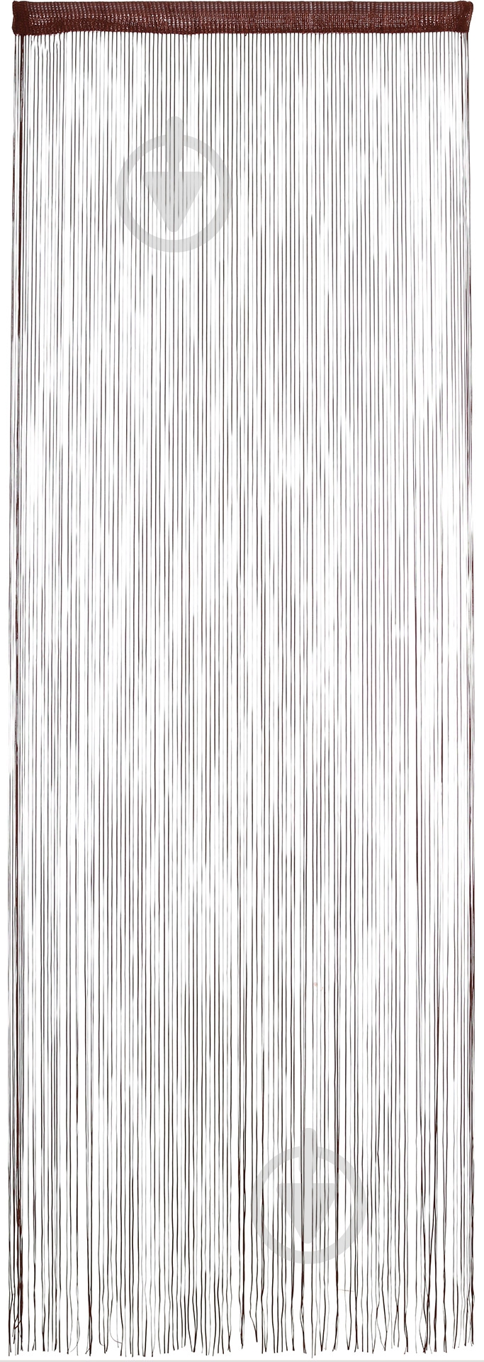 Штора  Нити Stripe шоколад 100x280 см - фото 1