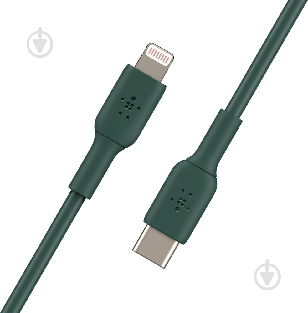 Кабель Belkin USB Type-C to Lightning 1 м midnight green (CAA003BT1MMG) - фото 5