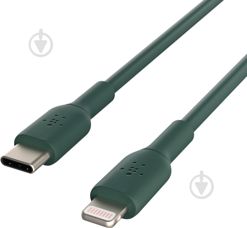 Кабель Belkin USB Type-C to Lightning 1 м midnight green (CAA003BT1MMG) - фото 6