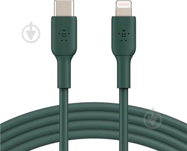Кабель Belkin USB Type-C to Lightning 1 м midnight green (CAA003BT1MMG) - фото 1