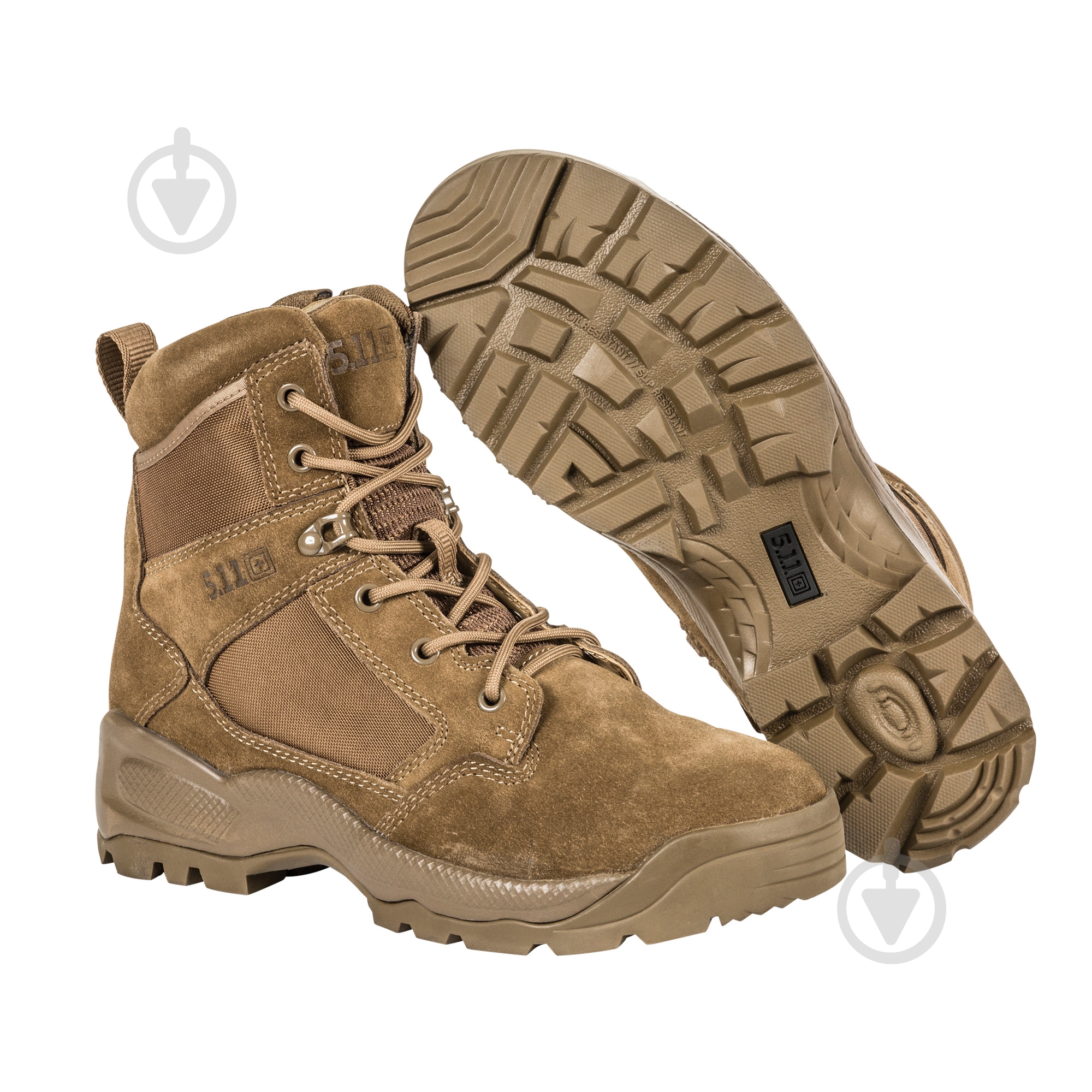 Ботинки тактические 5.11 Tactical "A.T.A.C.® 2.0 6" SIDE ZIP DESERT" р.43 12395-106 dark coyote - фото 1