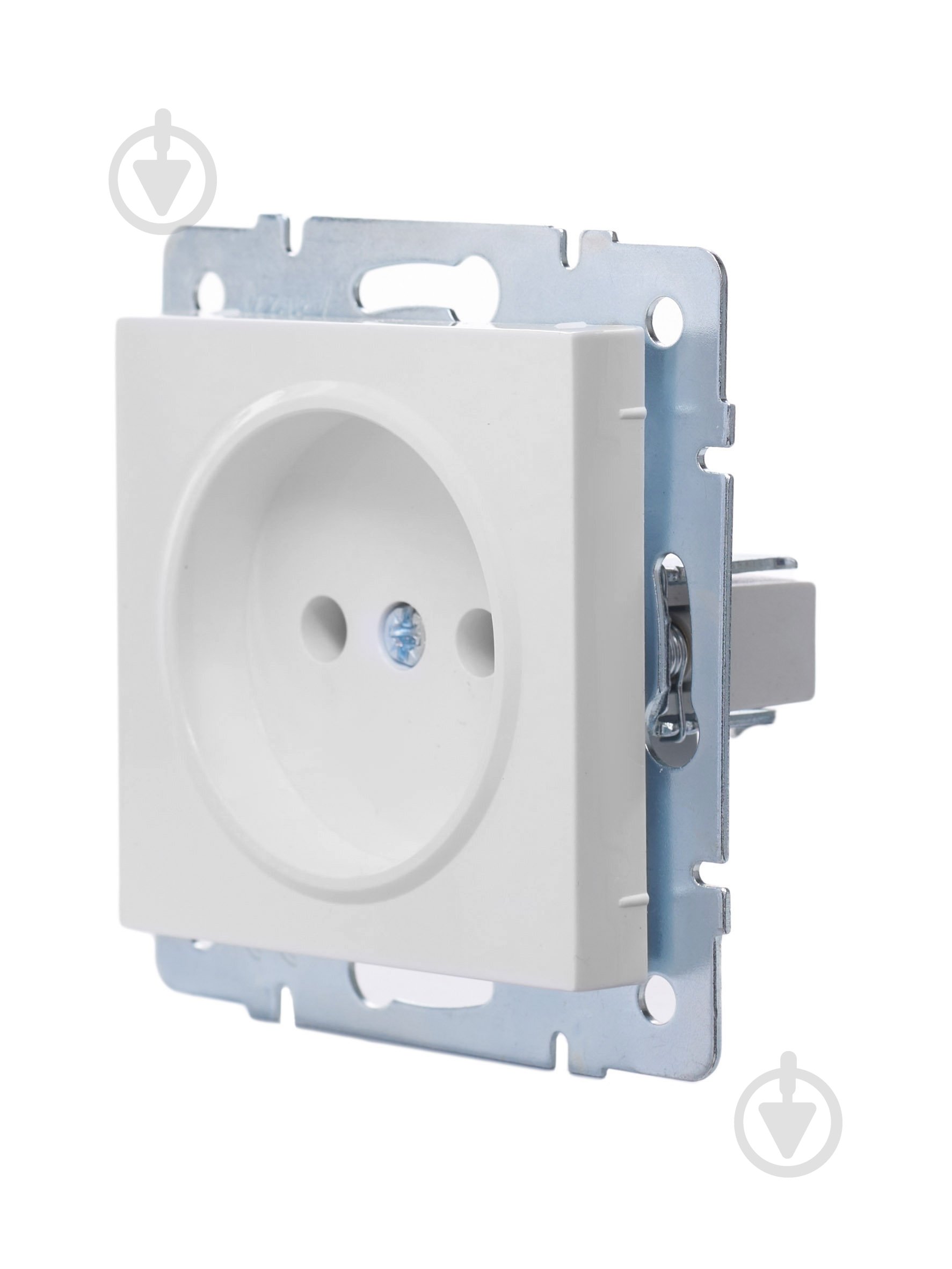 Розетка бытовая без заземления Lezard Vesna IP20 белый 742-0288-121B - фото 1