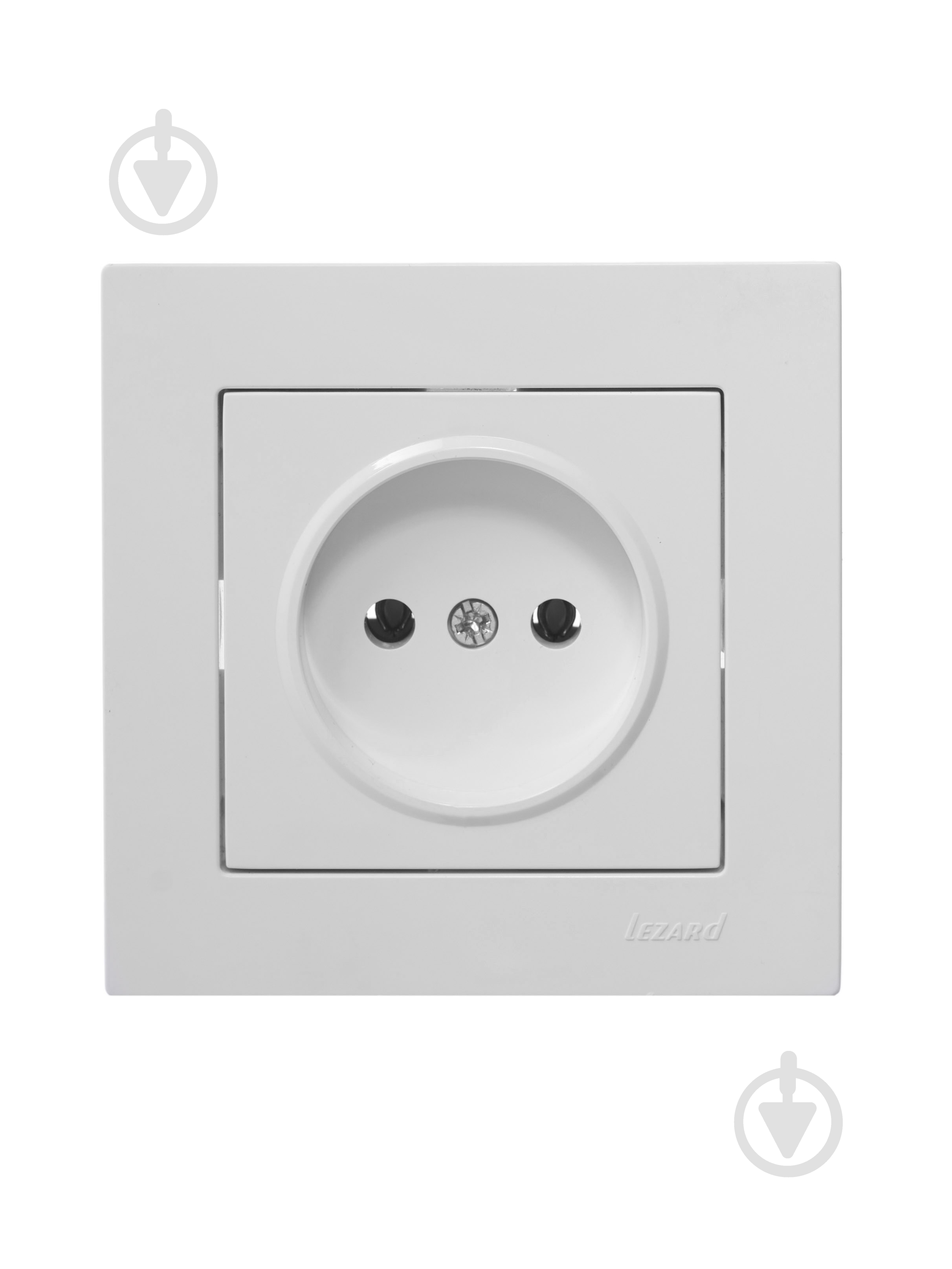 Розетка бытовая без заземления Lezard Vesna IP20 белый 742-0288-121B - фото 7