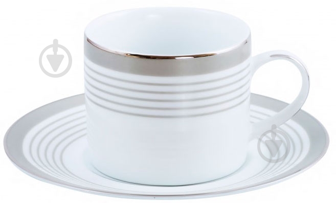 Чашка с блюдцем DPL Motif Platinum Light 240мл - фото 1