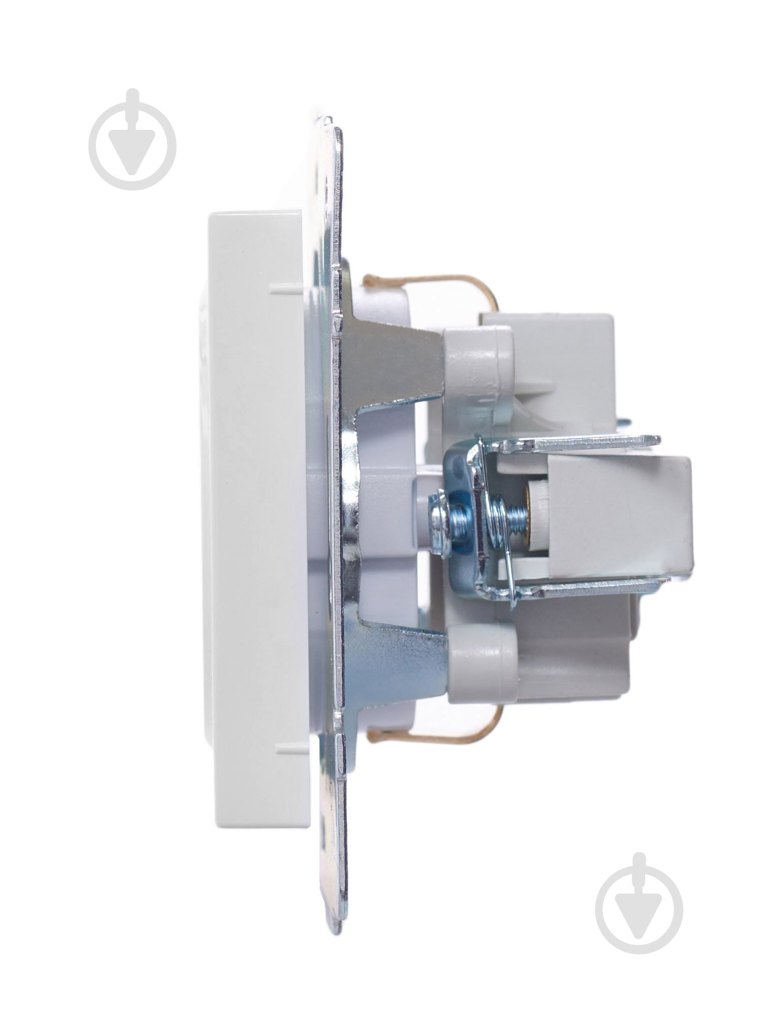 Розетка побутова із заземленням Lezard Vesna IP20 білий 742-0288-122B - фото 4