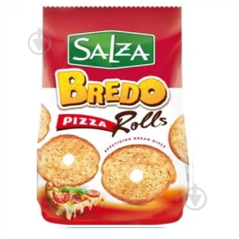 Сухарики SALZA Bredo rolls со вкусом пиццы - фото 1 Сухарики SALZA Bredo rolls со вкусом пиццы - фото 1