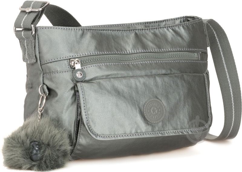 Сумка женская Kipling Syro серебристый K1248219U - фото 1 Сумка женская Kipling Syro серебристый K1248219U - фото 1