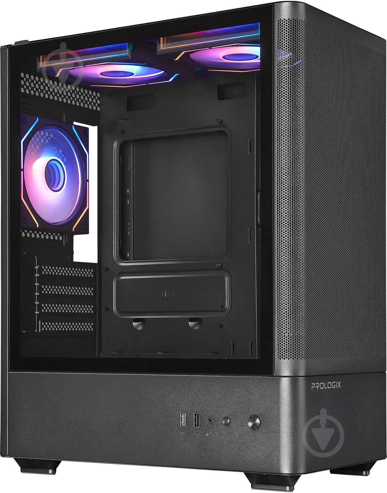 Корпус PrologiX Lumi GM-01MAB Mesh Black - фото 9