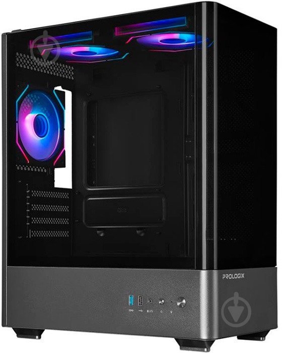 Корпус PrologiX Lumi GM-01AB Glass Black - фото 12