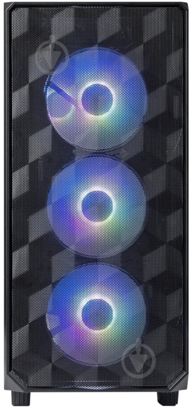 Корпус PrologiX E120 Tempered Glass&Mesh Black - фото 9