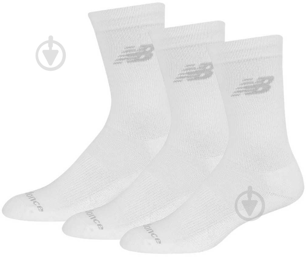 Носки New Balance PRF COTTON CUSH CREW 3 PAIR LAS95363WT р.S белый 3 шт. - фото 1
