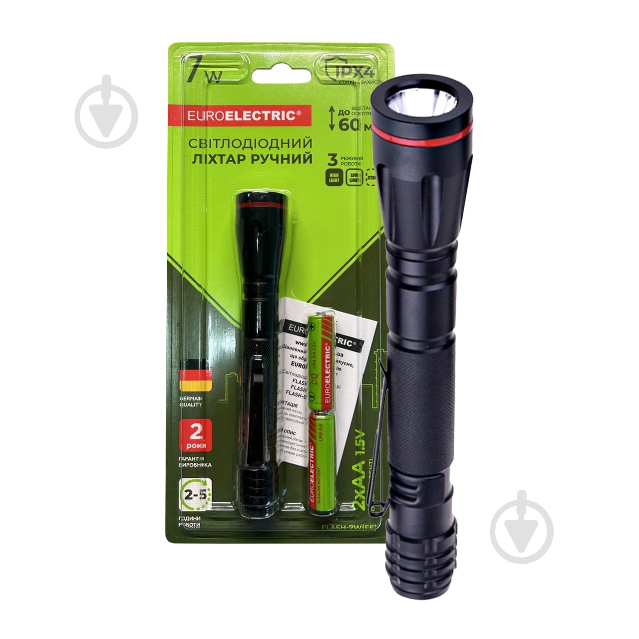 Фонарь Eurolamp FLASH-7W (EE) черный - фото 1 Фонарь Eurolamp FLASH-7W (EE) черный - фото 1