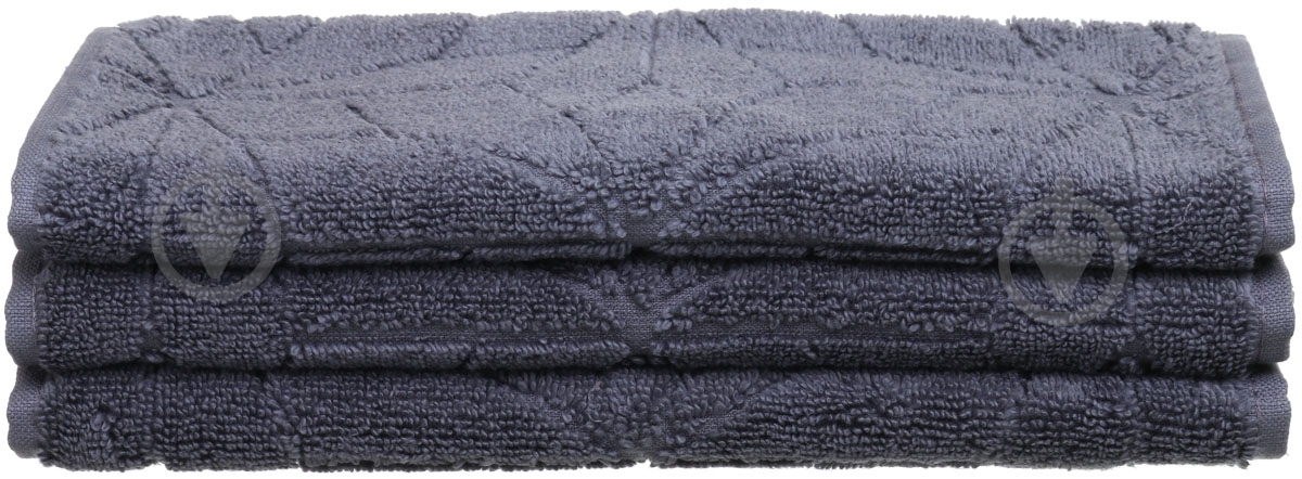 Рушник махровий Roxy 30x50 см антрацит La Nuit - фото 1 Рушник махровий Roxy 30x50 см антрацит La Nuit - фото 1