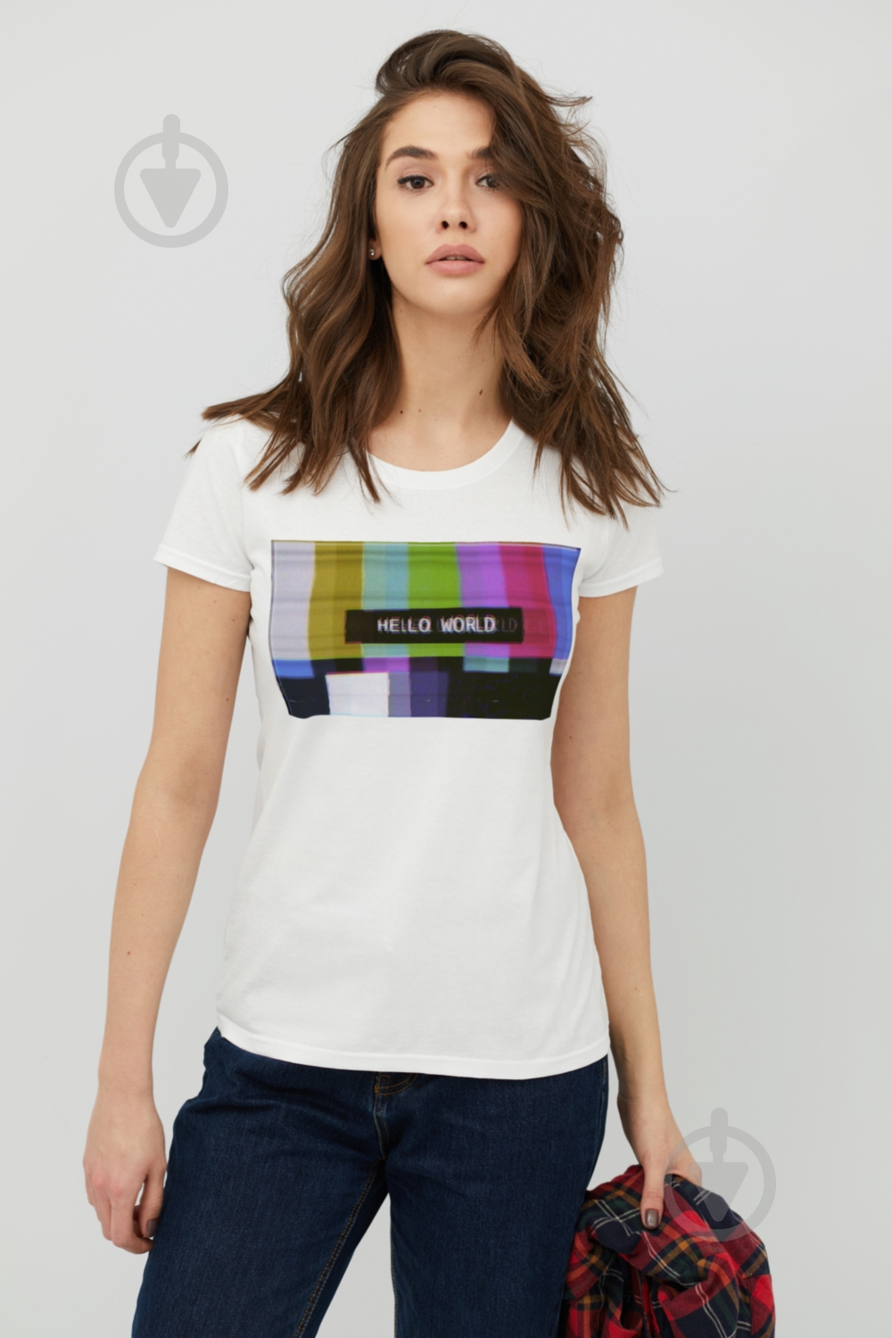 Футболка YAPPI WW1070 р.XL белый - фото 1