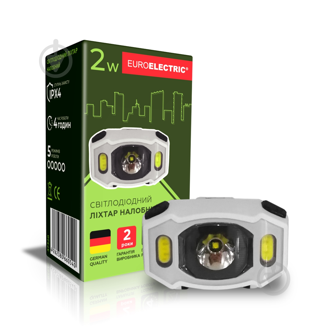 Ліхтарик на голову Eurolamp HL-2W (EE) - фото 1 Ліхтарик на голову Eurolamp HL-2W (EE) - фото 1