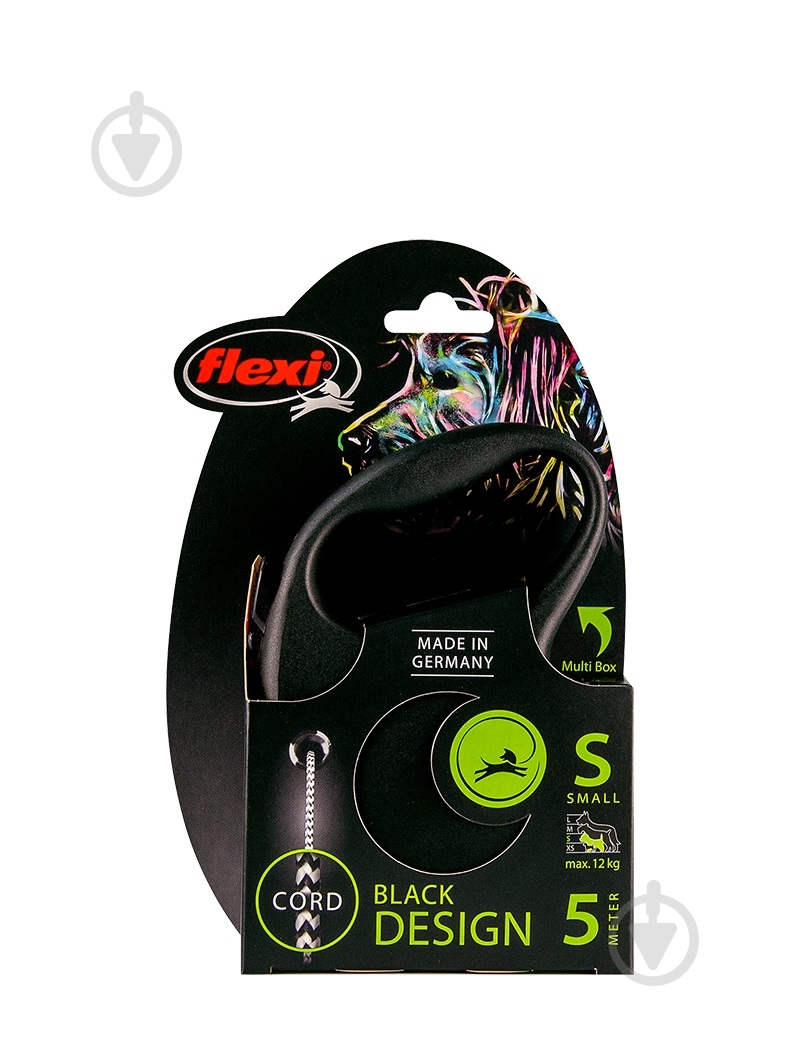 Повідець-рулетка Flexi Black Design S срібний - фото 2