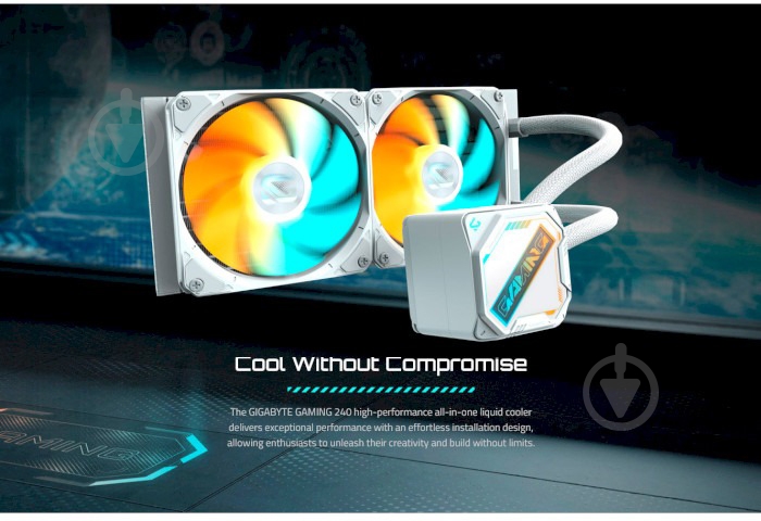 Система водного охлаждения Gigabyte Gaming 240 Ice - фото 5