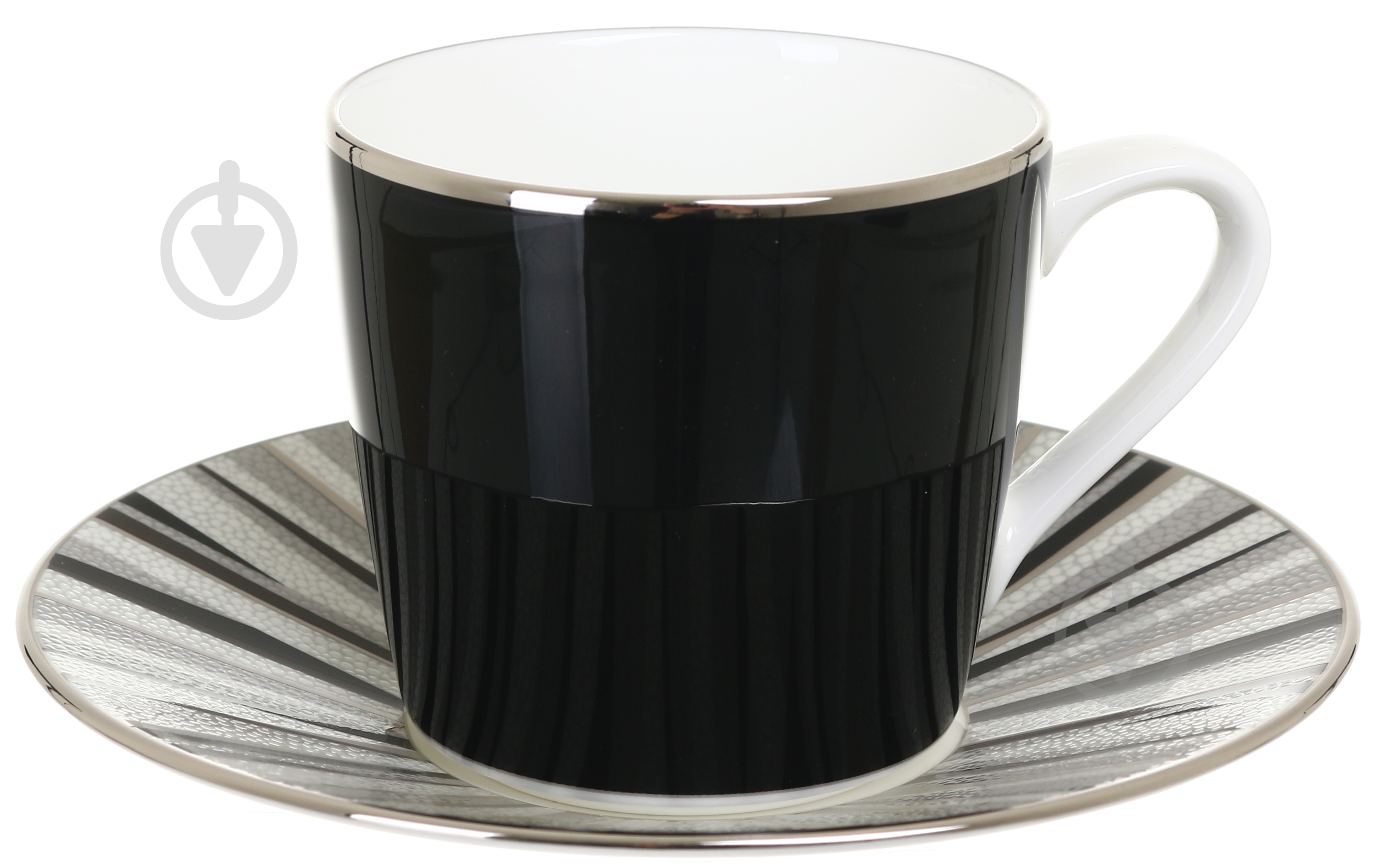 Чашка с блюдцем Narumi Shagreen 140 мл - фото 1