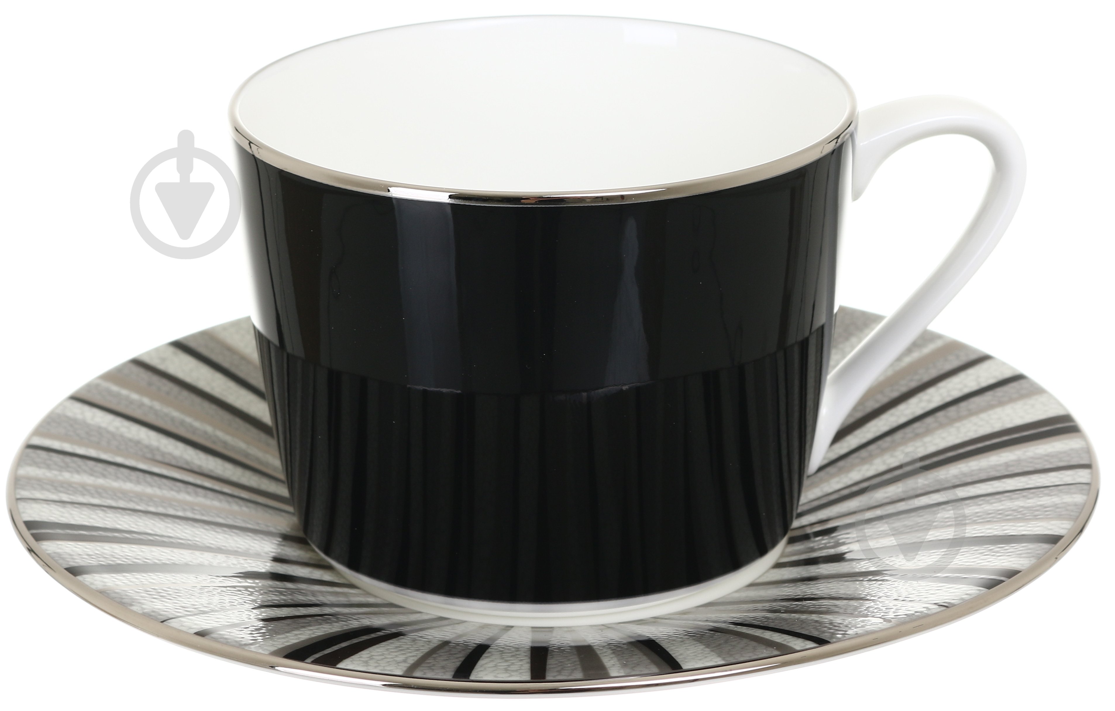 Чашка с блюдцем Narumi Shagreen 270 мл - фото 1