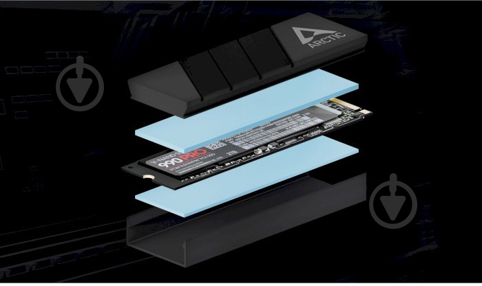 Радиатор Arctic для SSD Arctic M2 Pro Black (ACOTH00001A) - фото 2