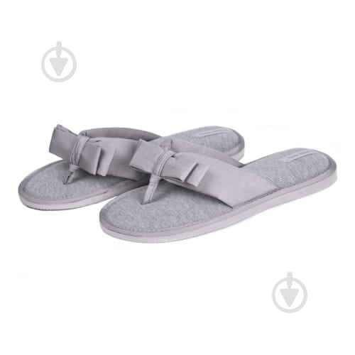 Тапки домашние Twins HS-VL Flip flops бант 7146 серый - фото 1