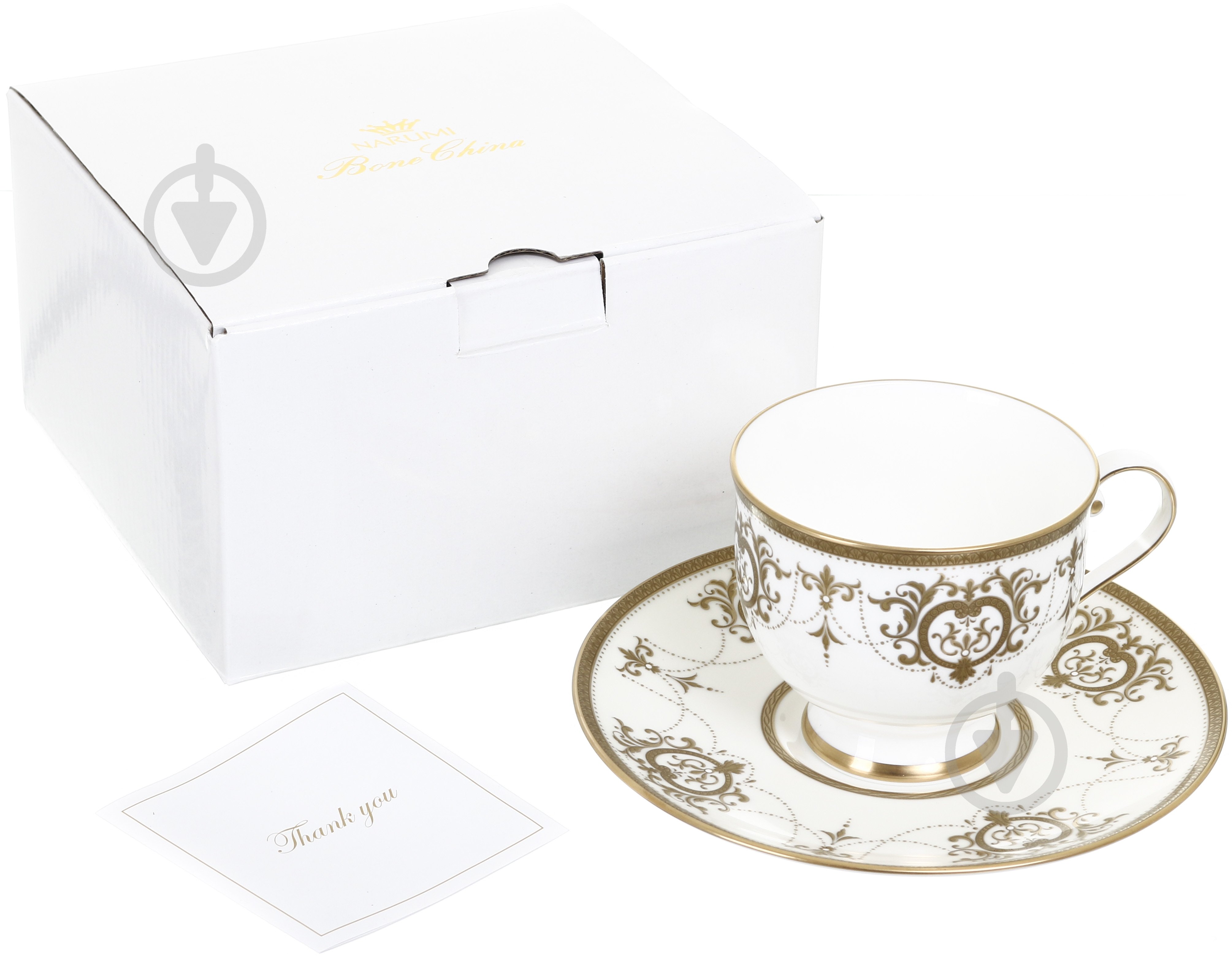 Чашка с блюдцем Narumi Tiara Gold 240 мл - фото 2