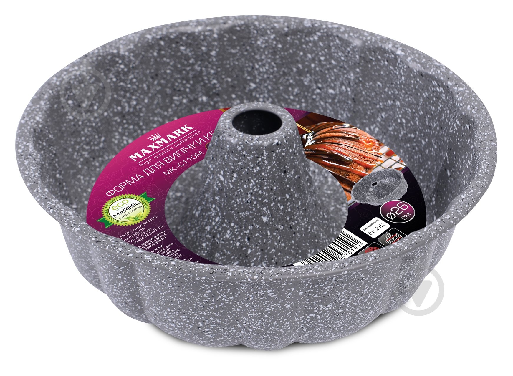 Форма для кексів Maxmark 26,5x9 см MK-C110M - фото 1