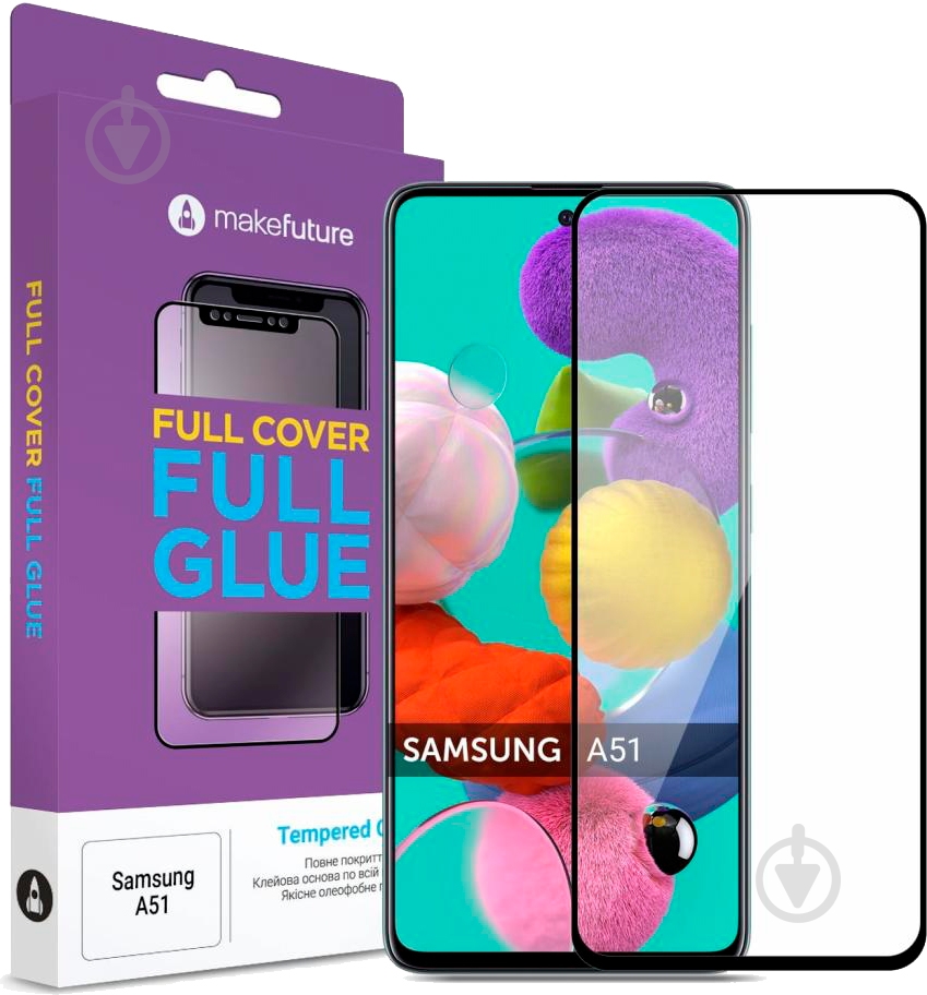 Защитное стекло MakeFuture для Samsung A51 (MGF-SA51) - фото 1 Защитное стекло MakeFuture для Samsung A51 (MGF-SA51) - фото 1