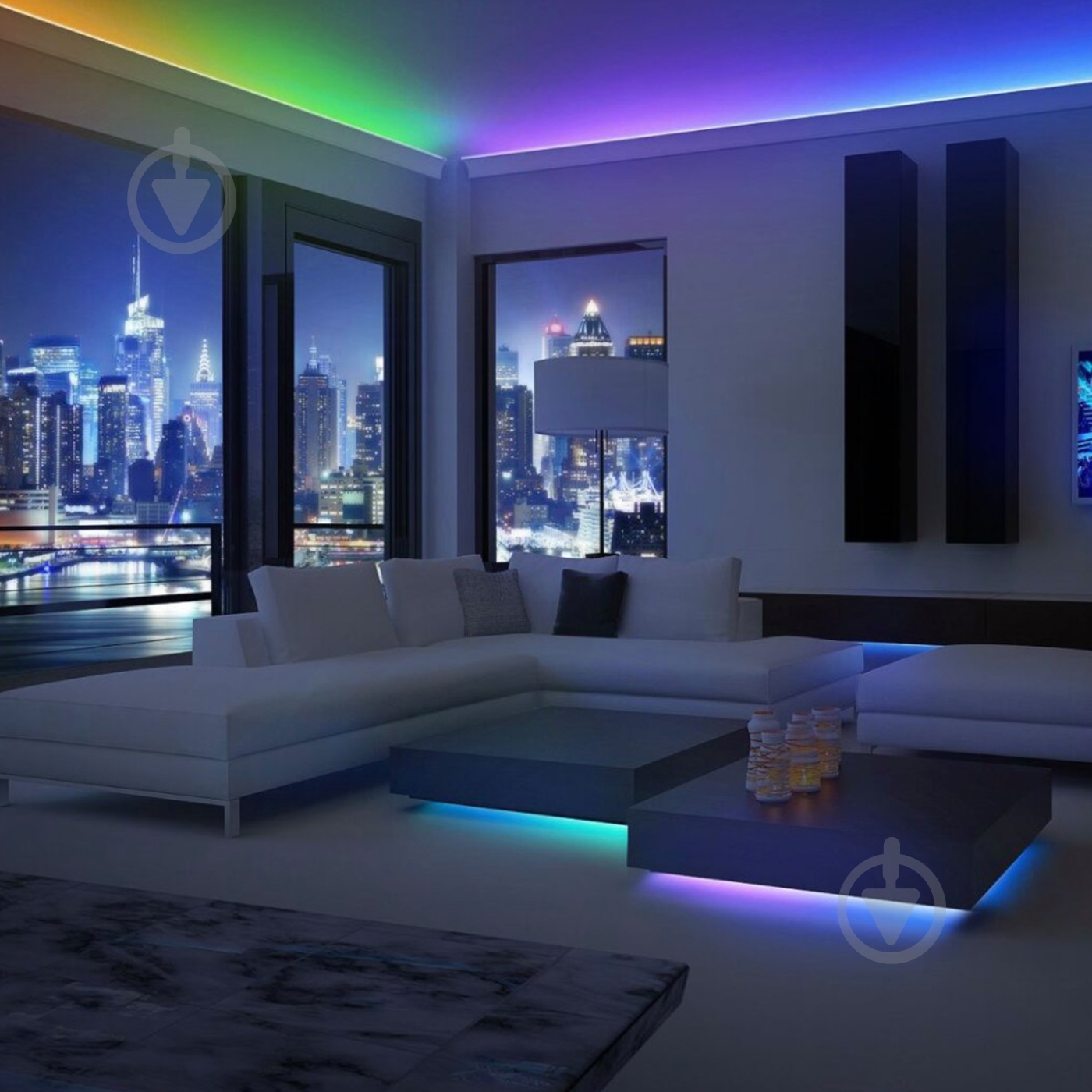 Стрічка світлодіодна Eurolamp 12 Вт IP20 24 В різнокольоровий (RGB) LED/ROLL-5m/RGB(60) - фото 2