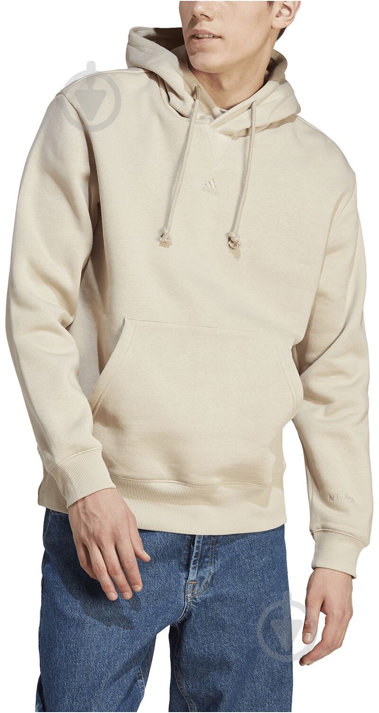 Джемпер Adidas All SZN Fleece Hooded IJ6887 р.XL бежевый - фото 4