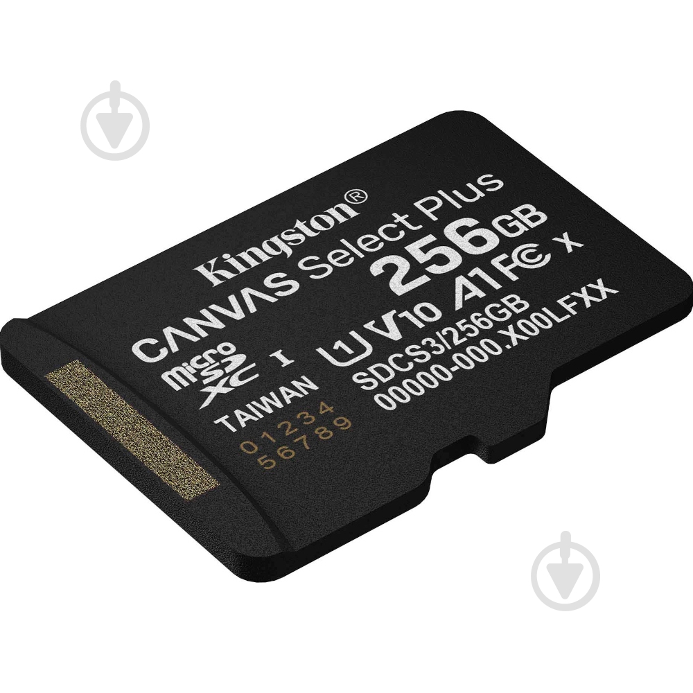 Карта памяти Kingston microSDXC 256 ГБ UHS-IClass 10 (SDCS3/256GBSP ) Canvas Select Plus R150MB/s - фото 2