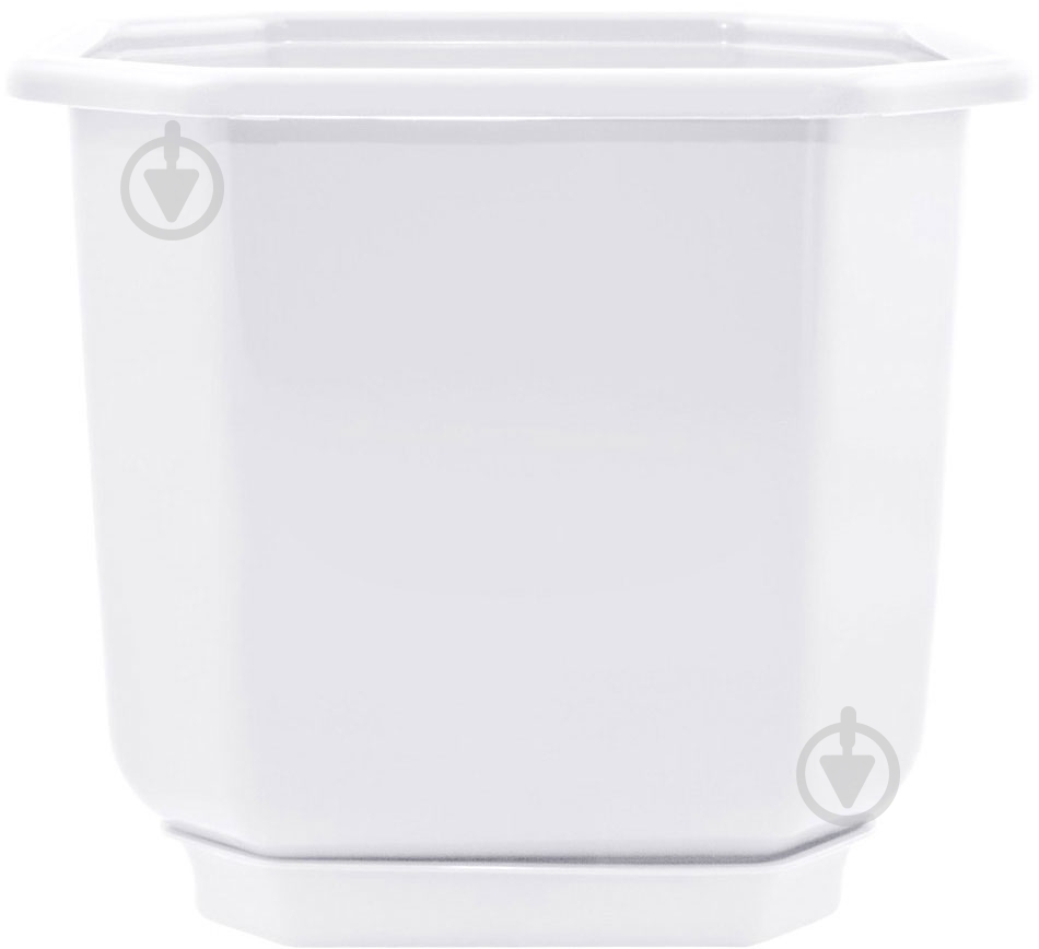 УЦІНКА! Горщик пластиковий Алеана Дама з підставкою 8,0x8,0 см квадратний 0,28 л білий (УЦ №78) - фото 1 УЦІНКА! Горщик пластиковий Алеана Дама з підставкою 8,0x8,0 см квадратний 0,28 л білий (УЦ №78) - фото 1