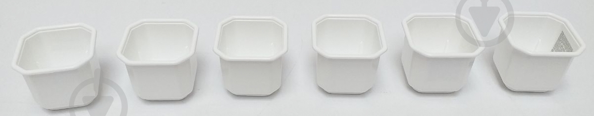 УЦІНКА! Горщик пластиковий Алеана Дама з підставкою 8,0x8,0 см квадратний 0,28 л білий (УЦ №78) - фото 3 УЦІНКА! Горщик пластиковий Алеана Дама з підставкою 8,0x8,0 см квадратний 0,28 л білий (УЦ №78) - фото 3