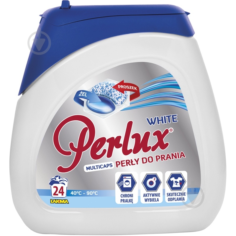 Капсули для машинного прання PERLUX WHITE 24 шт. - фото 1