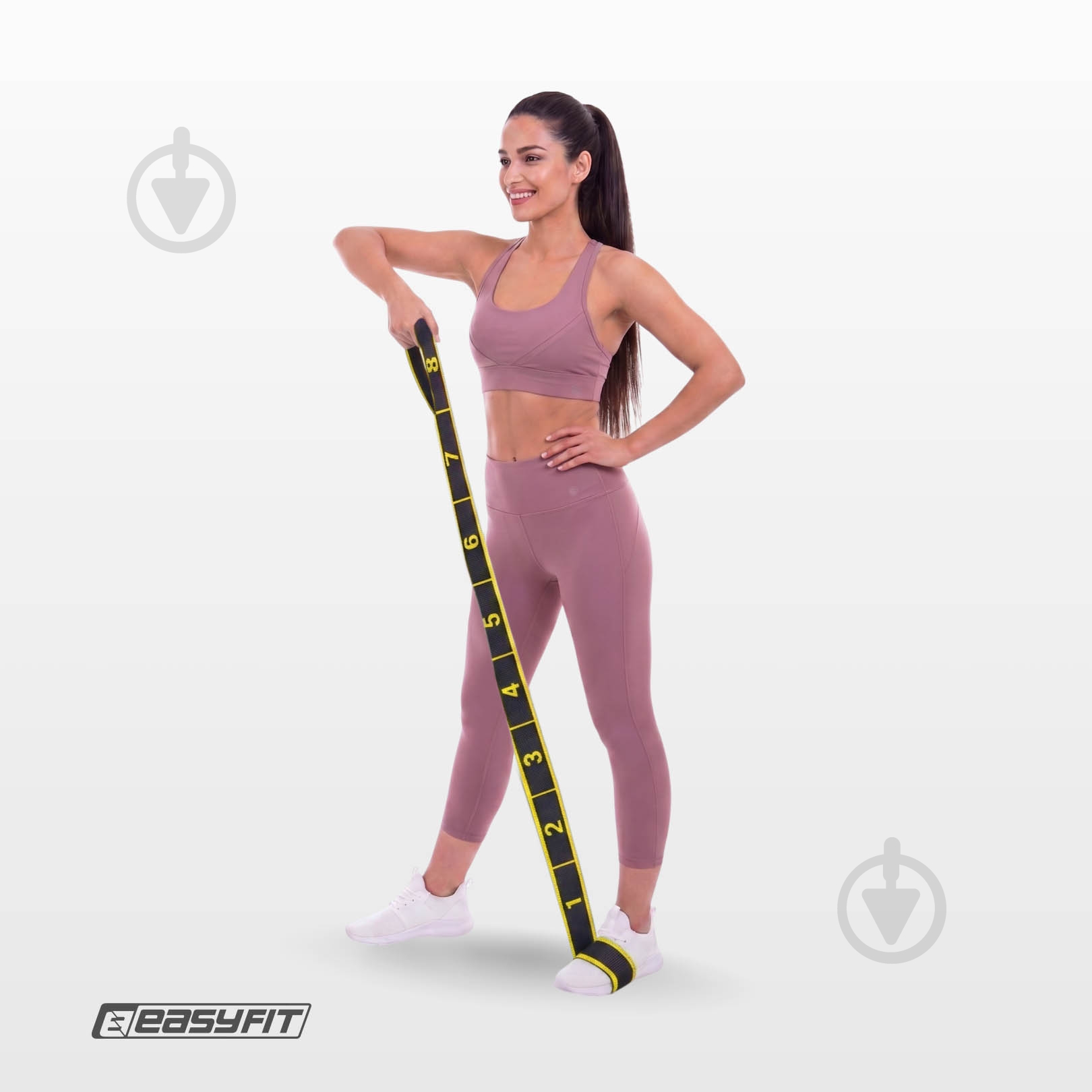 Лента-эспандер EasyFit с петлями EF-1683 желтый - фото 6