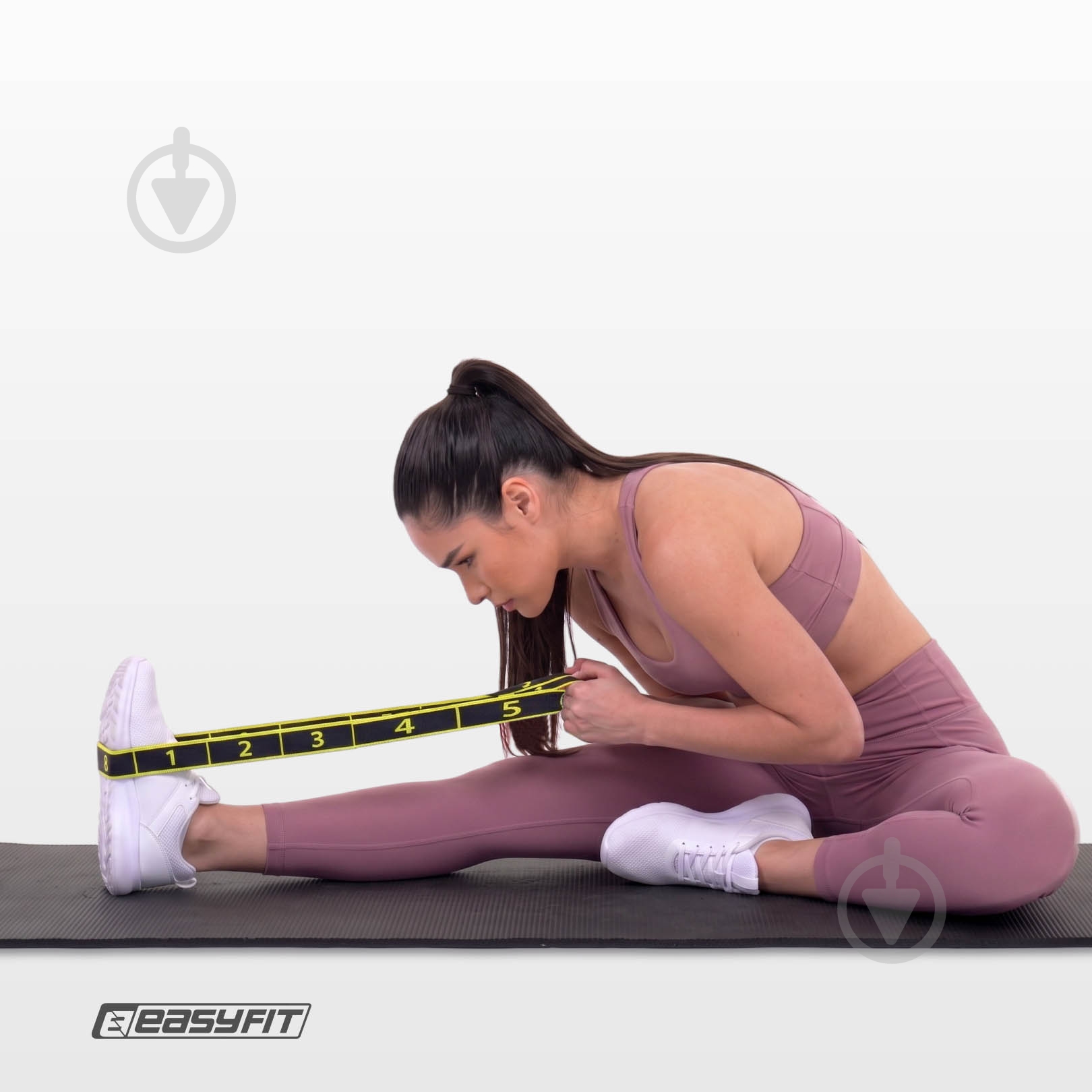 Лента-эспандер EasyFit с петлями EF-1683 желтый - фото 8