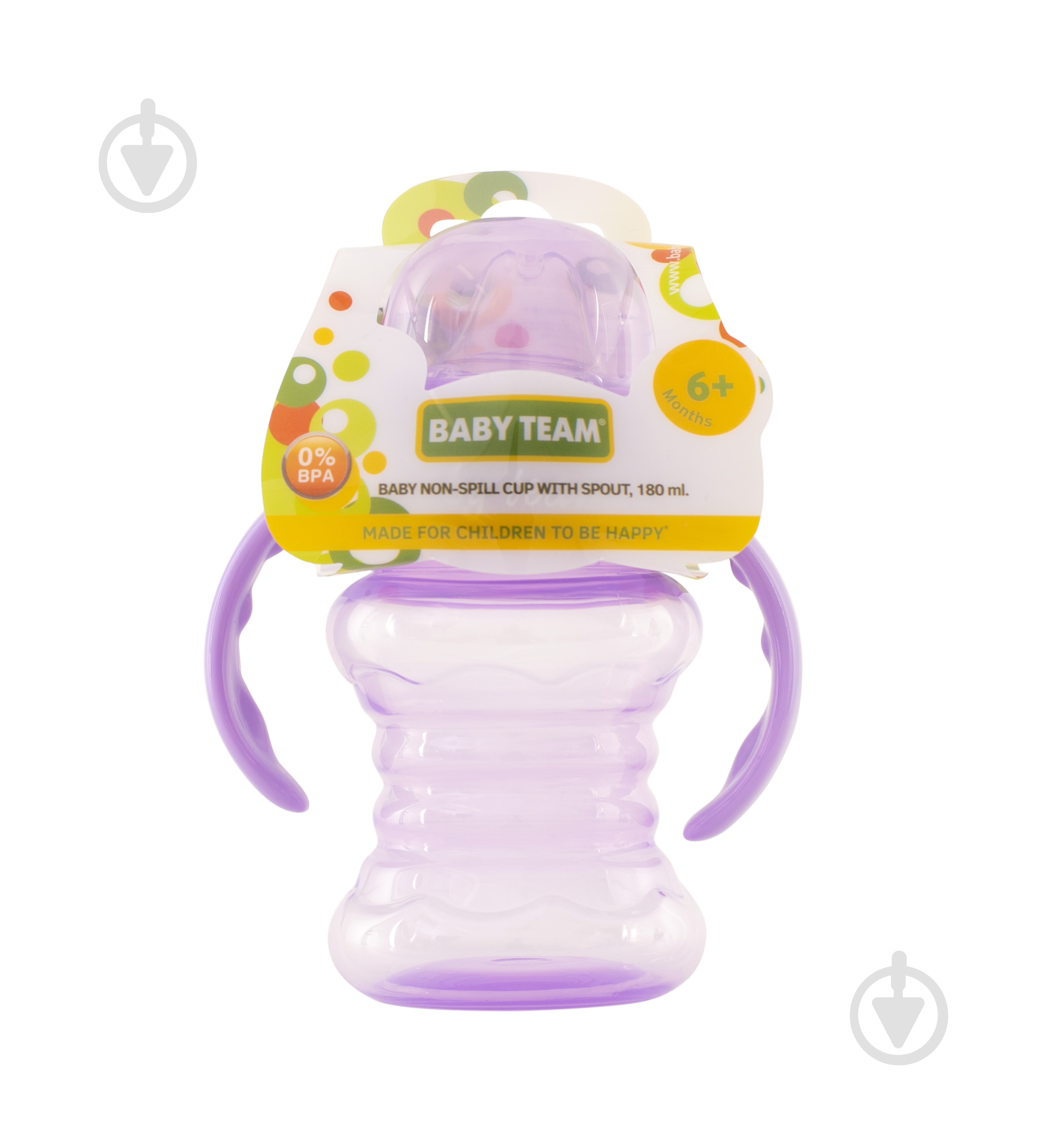 Пляшечка-непроливайка Baby Team 180 мл зі спаутом в асортименті 5022 - фото 3